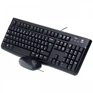 Combo Logitech Mk120 Teclado Y Mouse Alámbrico Usb