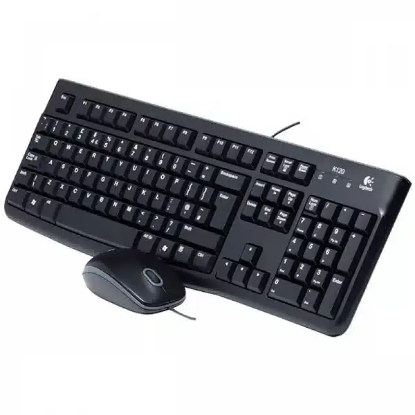 Combo Logitech Mk120 Teclado Y Mouse Alámbrico Usb